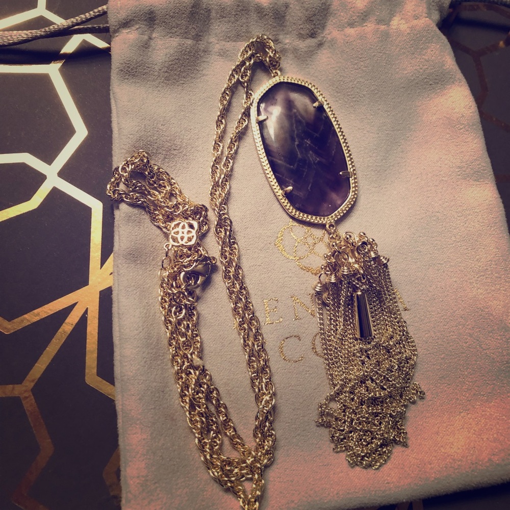 Kendra Scott Amethyst Rayne Necklace